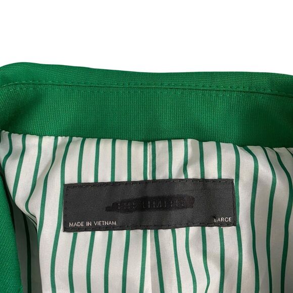The Limited Blazer Womens Large Green Jacket Office Corpcore Career Boardroom - Picture 11 of 15